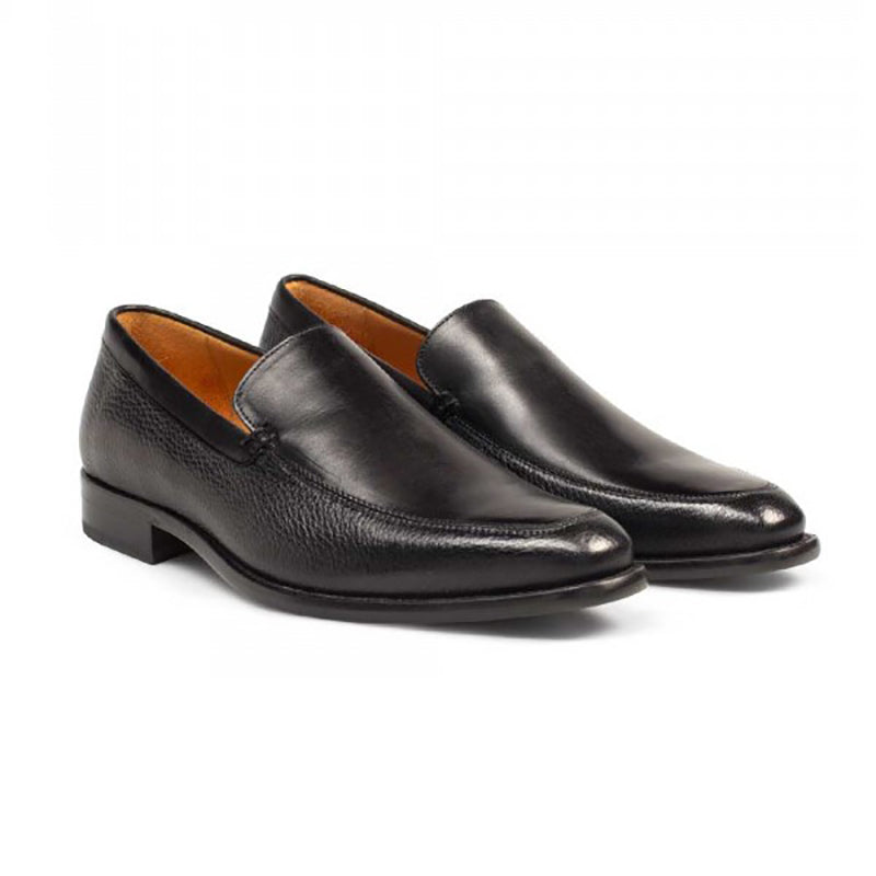Mezlan Fifth II Calfskin / Deerskin Shoes Black
