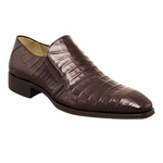 Mezlan Fiorello Crocodile Loafers Dark Brown
