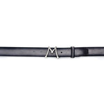 Mezlan Floating Icon Suede Belt Grey 