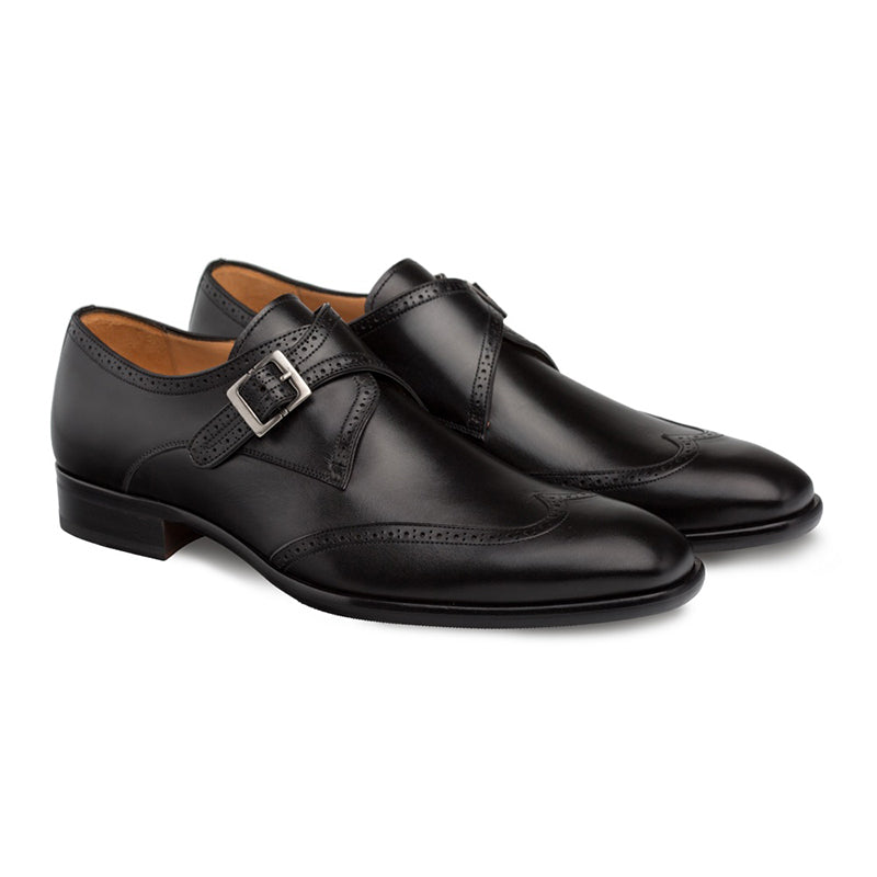 Mezlan Forest Wing Tip Oxford Black