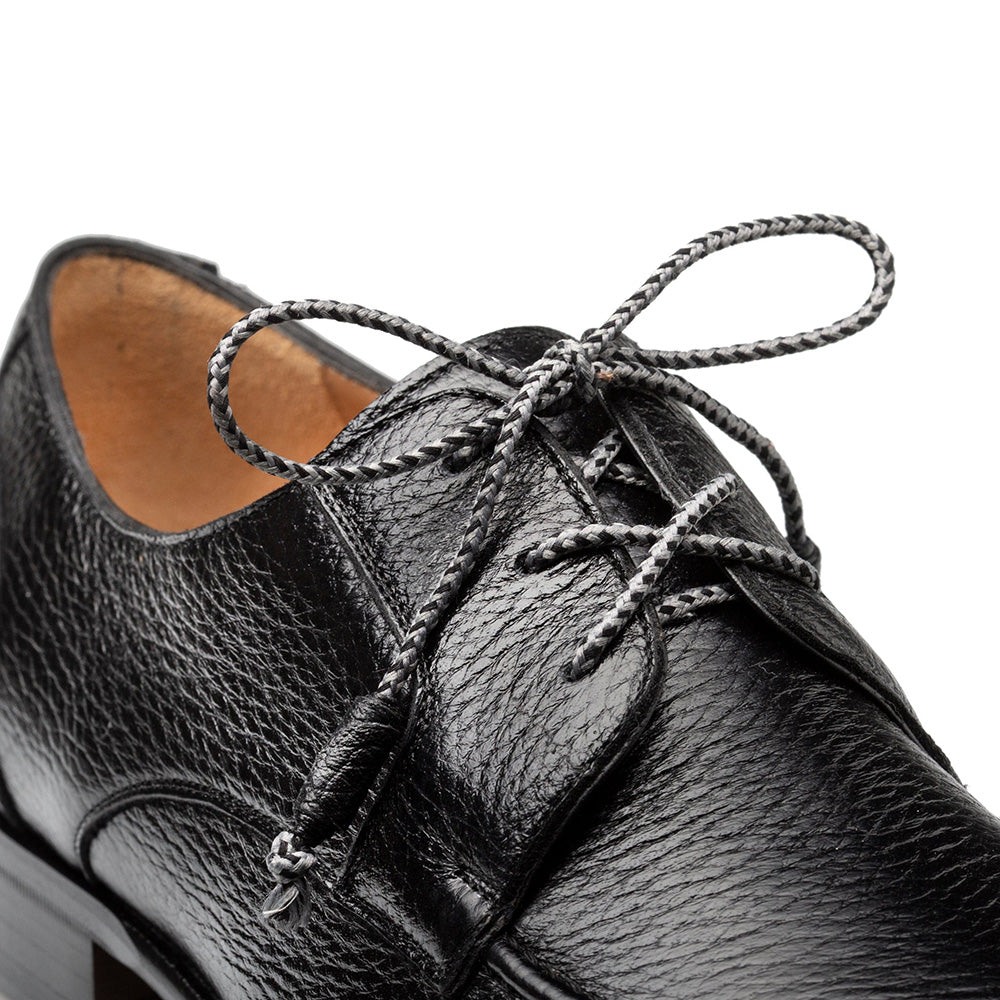 Mezlan Fratello Deerskin Split-toe Lace-up Derby Black (20937)