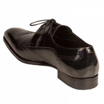 Mezlan Freeport Calfskin Deerskin Shoes Black