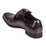Mezlan Freeport Calfskin Deerskin Shoes Blue