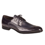 Mezlan Freeport Calfskin Deerskin Shoes Blue