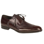 Mezlan Freeport Calfskin Deerskin Shoes Burgundy