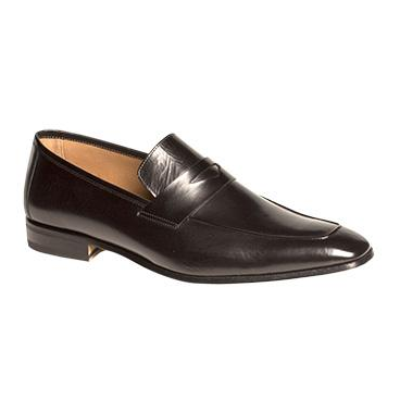 Mezlan Fresco Calfskin Penny Loafers Black