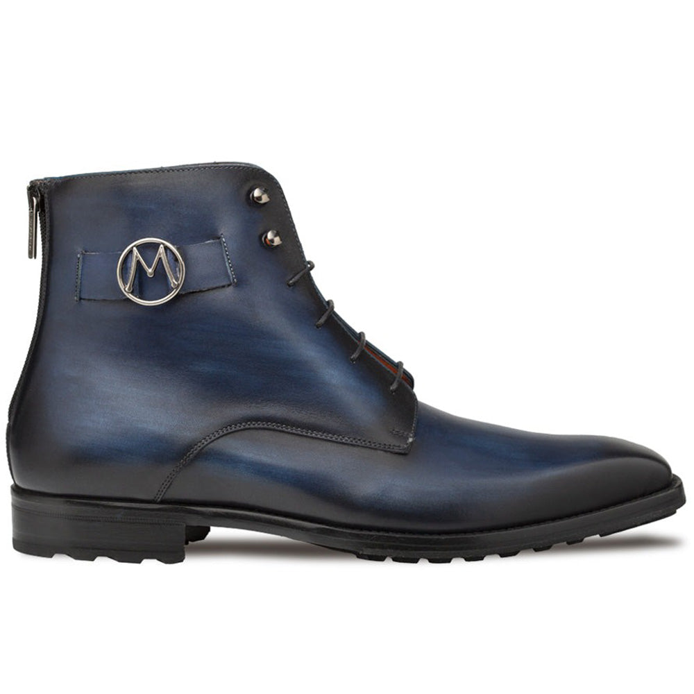 Mezlan Frontera Rugged Lace Boots Blue