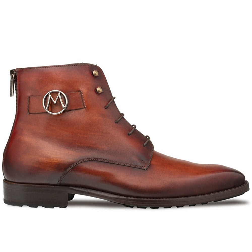Mezlan Frontera Rugged Lace Boots Cognac / Rust