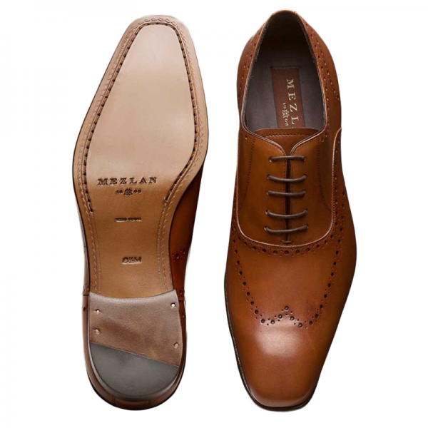 Mezlan Fuller Calfskin Shoes Tan