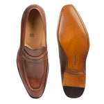 Mezlan G103 Calfskin Penny Loafer Cognac