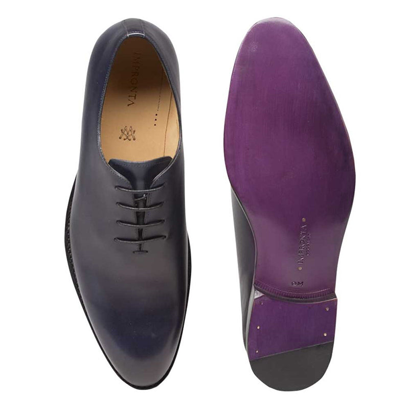 Mezlan G107 Calfskin Bal Oxfords Blue