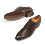 Mezlan G119 Calfskin Bal Oxfords Dark Brown