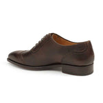 Mezlan G119 Calfskin Bal Oxfords Dark Brown