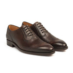 Mezlan G119 Calfskin Bal Oxfords Dark Brown