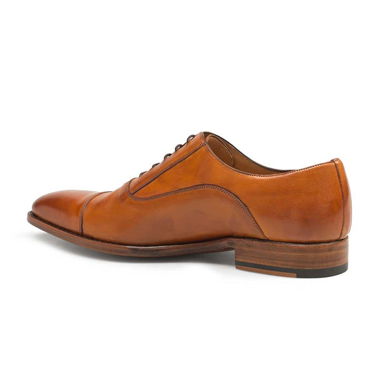 Mezlan G120 Calfskin Bal Oxfords Cognac