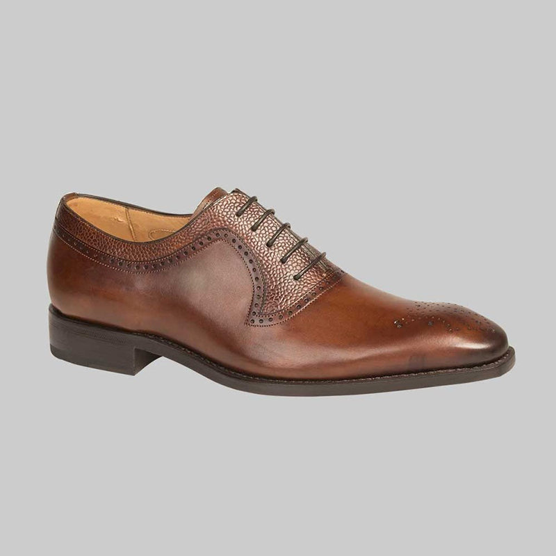 Mezlan G126 Medallion Shoes Dark Brown