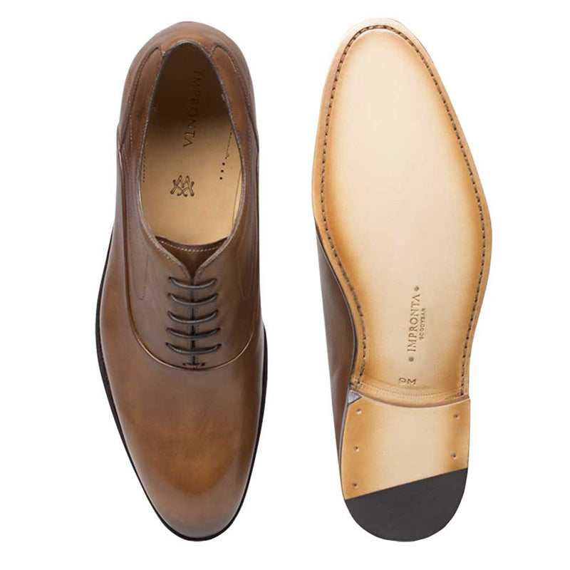 Mezlan G138 Calfskin Oxfords Cognac