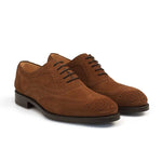 Mezlan G163 Suede Oxfords Cognac