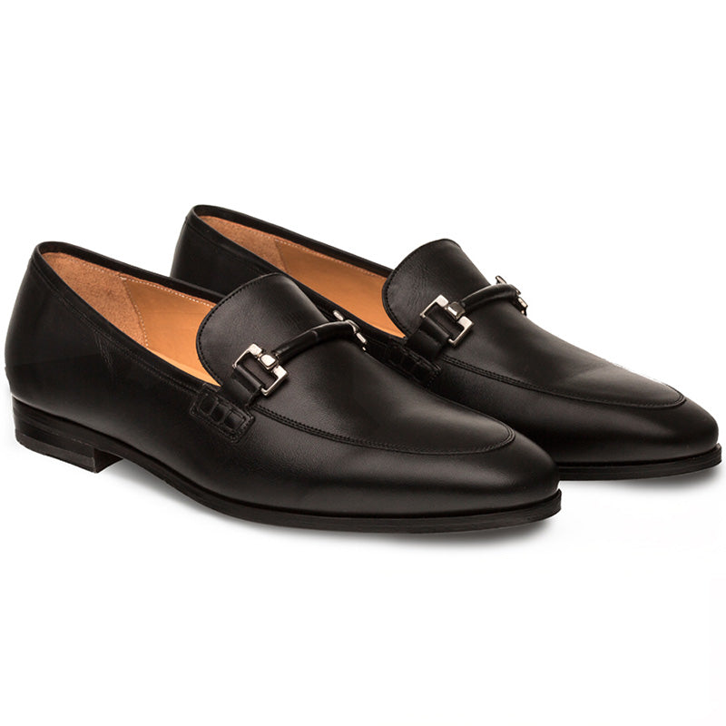 Mezlan Gabino Calfskin Shoes Black