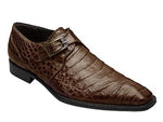 Mezlan Gables Crocodile Monk Strap Shoes Sport