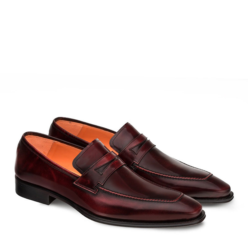 Mezlan Galina Calfskin Penny Loafer Burgundy