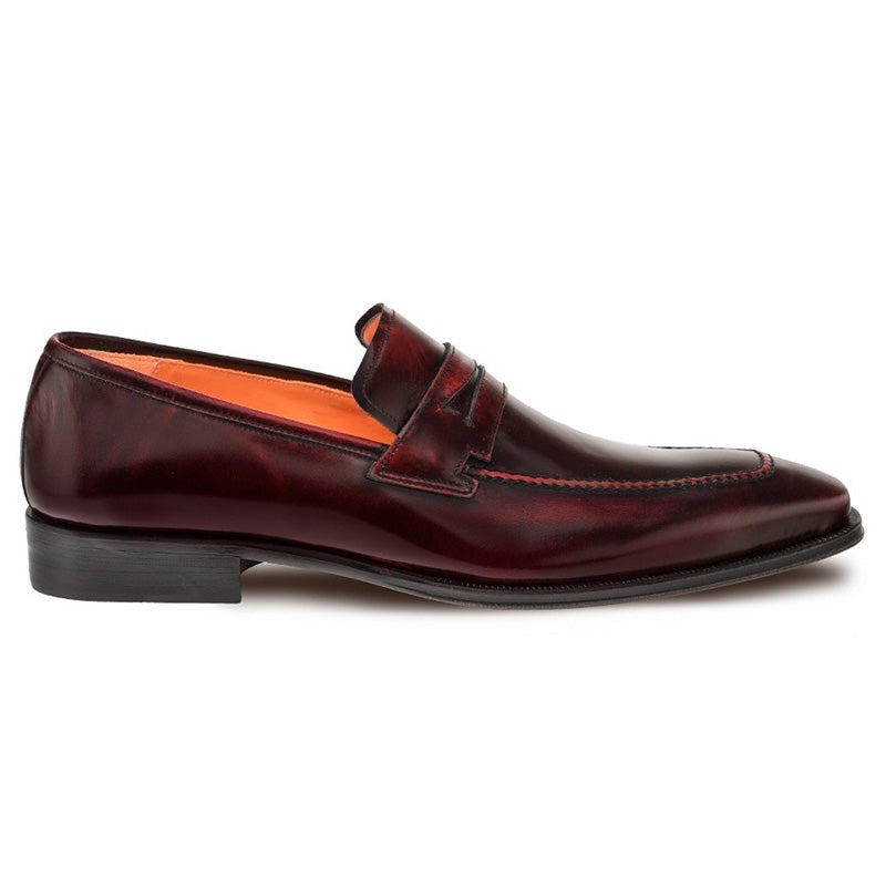 Mezlan Galina Calfskin Penny Loafer Burgundy