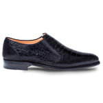 Mezlan Gere Crocodile Loafers Black