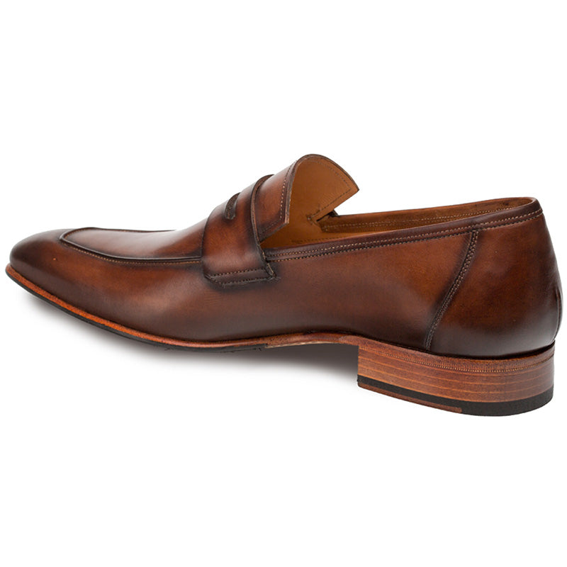Mezlan Gerini Calfskin Loafers Cognac