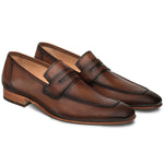 Mezlan Gerini Calfskin Loafers Cognac