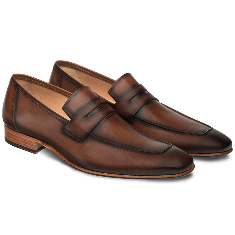 Mezlan Gerini Calfskin Loafers Cognac