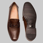 Mezlan Ghedini Calfskin Mocassin Shoes Cognac / Brown