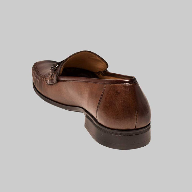 Mezlan Ghedini Calfskin Mocassin Shoes Cognac / Brown