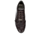 Mezlan Glasgow Crocodile Sneakers Brown