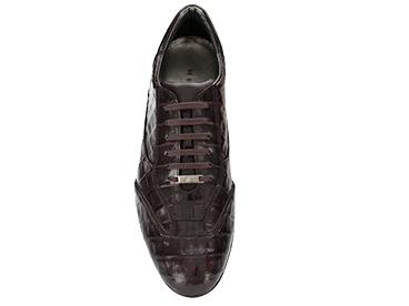 Mezlan Glasgow Crocodile Sneakers Brown