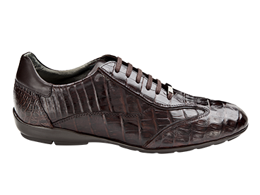 Mezlan Glasgow Crocodile Sneakers Brown