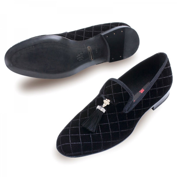 Mezlan Grey Loafers Black
