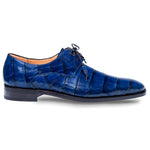 Mezlan Grillo Alligator Lace Up Shoes Blue