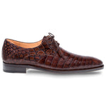 Mezlan Grillo Alligator Lace Up Shoes Brown