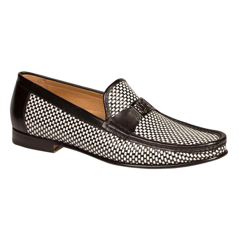 Mezlan Hallman Spectator Loafers Black / White