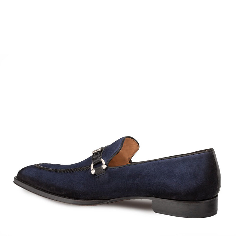 Mezlan Halsey Suede Slip-on Shoes Blue (9728)
