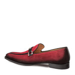 Mezlan Halsey Suede Slip-on Shoes Red