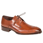 Mezlan Harper Medallion Toe Lace Up Shoes Cognac