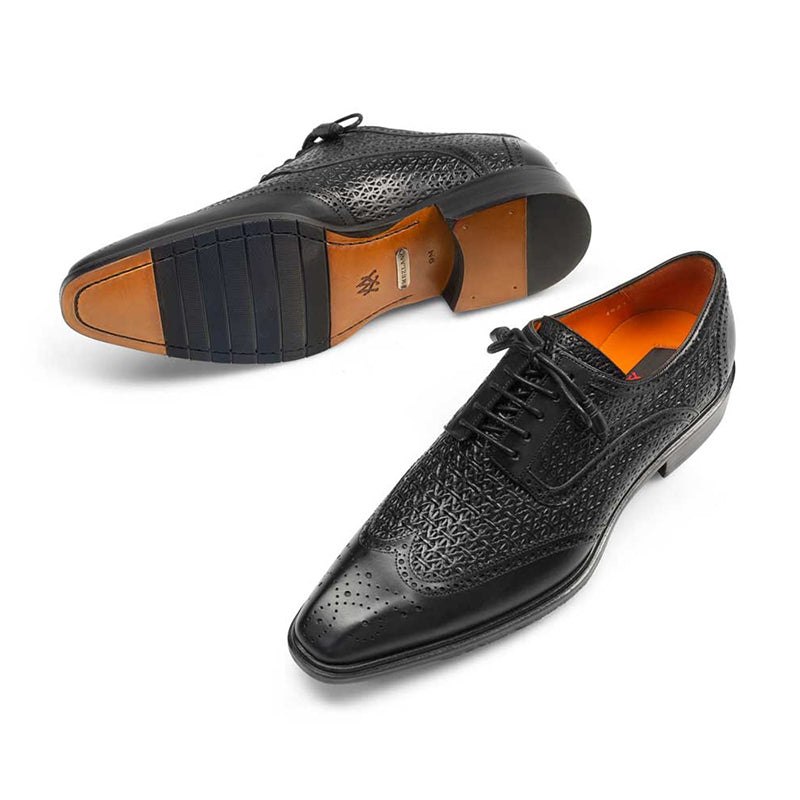 Mezlan Haydn Wing Tip Blucher Black