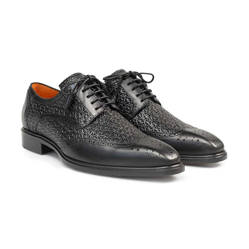 Mezlan Haydn Wing Tip Blucher Black