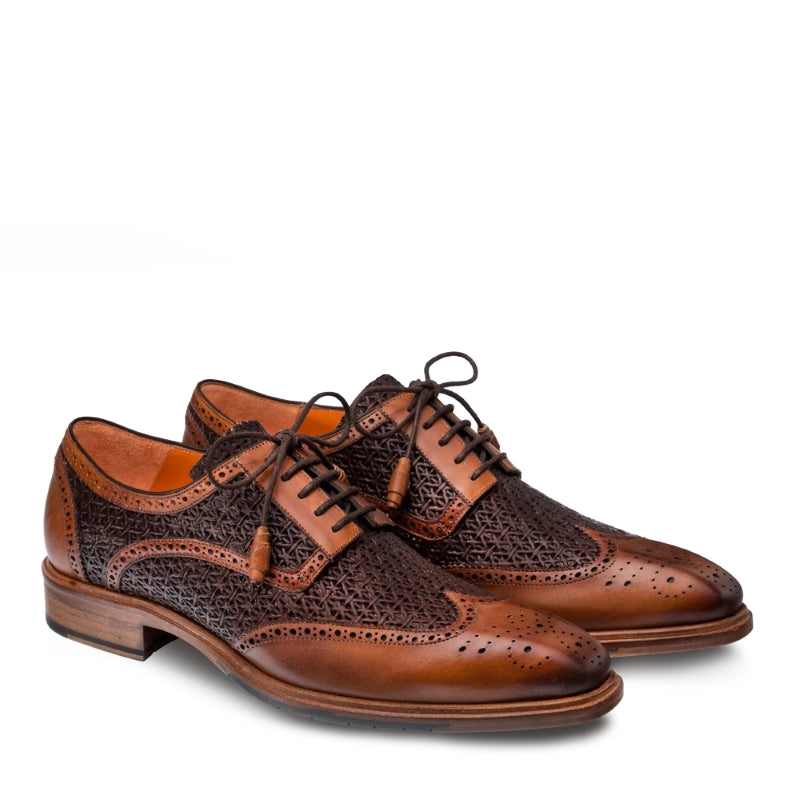 Mezlan Haydn Wingtip Spectator Shoes Cognac / Brown