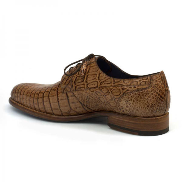 Mezlan Hercules Alligator Shoes Beige / Brown