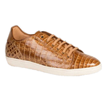 Mezlan Hickman Crocodile Sneakers Taupe/Beige