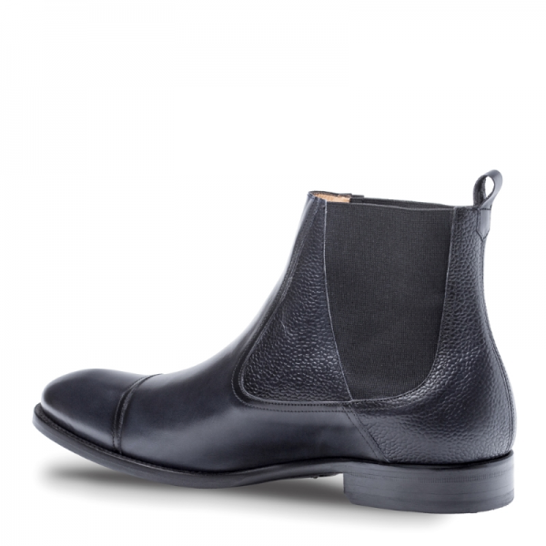Mezlan Higgins Cap Toe Dress Boots Black