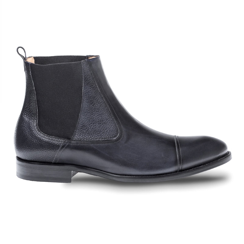 Mezlan Higgins Cap Toe Dress Boots Black