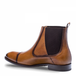 Mezlan Higgins Cap Toe Dress Boots Cognac